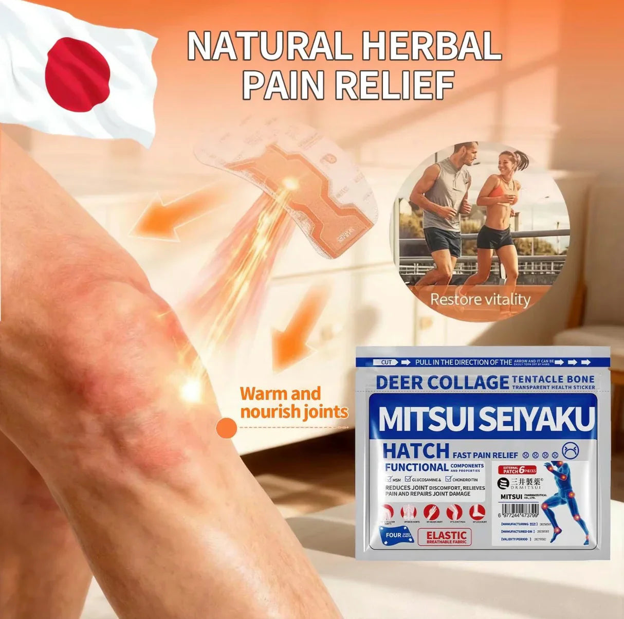 Japanese Pain Patch(1 Pack/ 18 Patches)