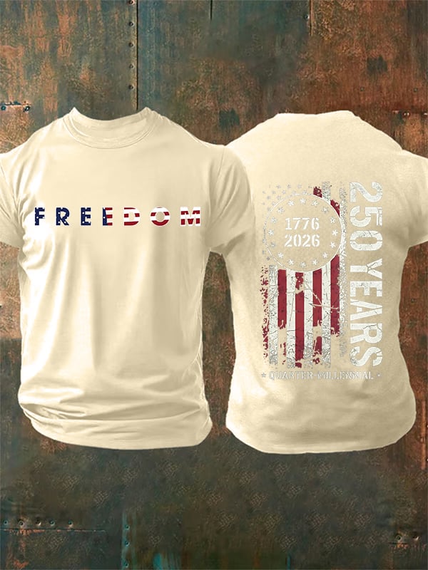 Herren-T-Shirt mit Aufdruck zum 250. Jahrestag der USA