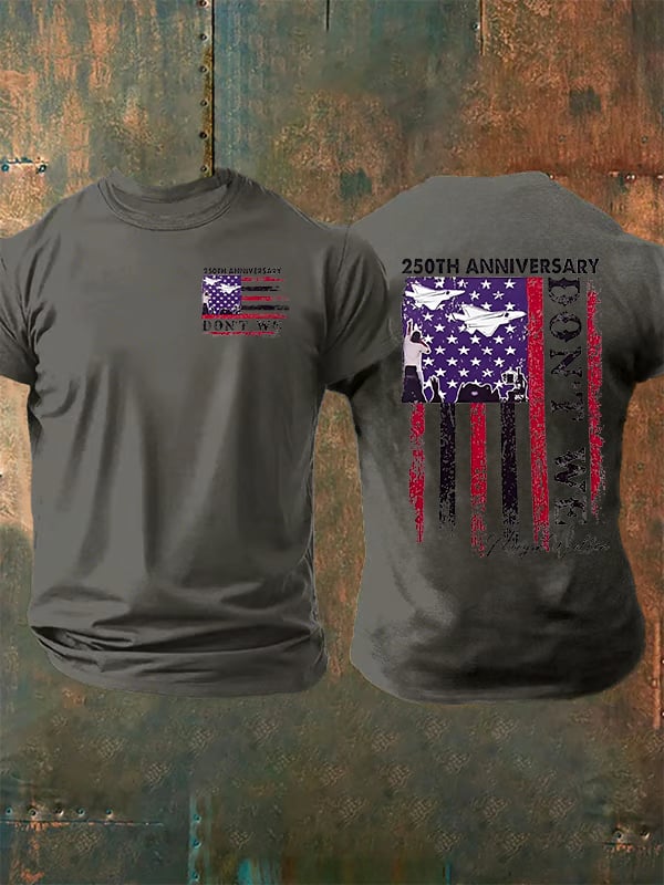 Camiseta estampada para hombre del 250 aniversario