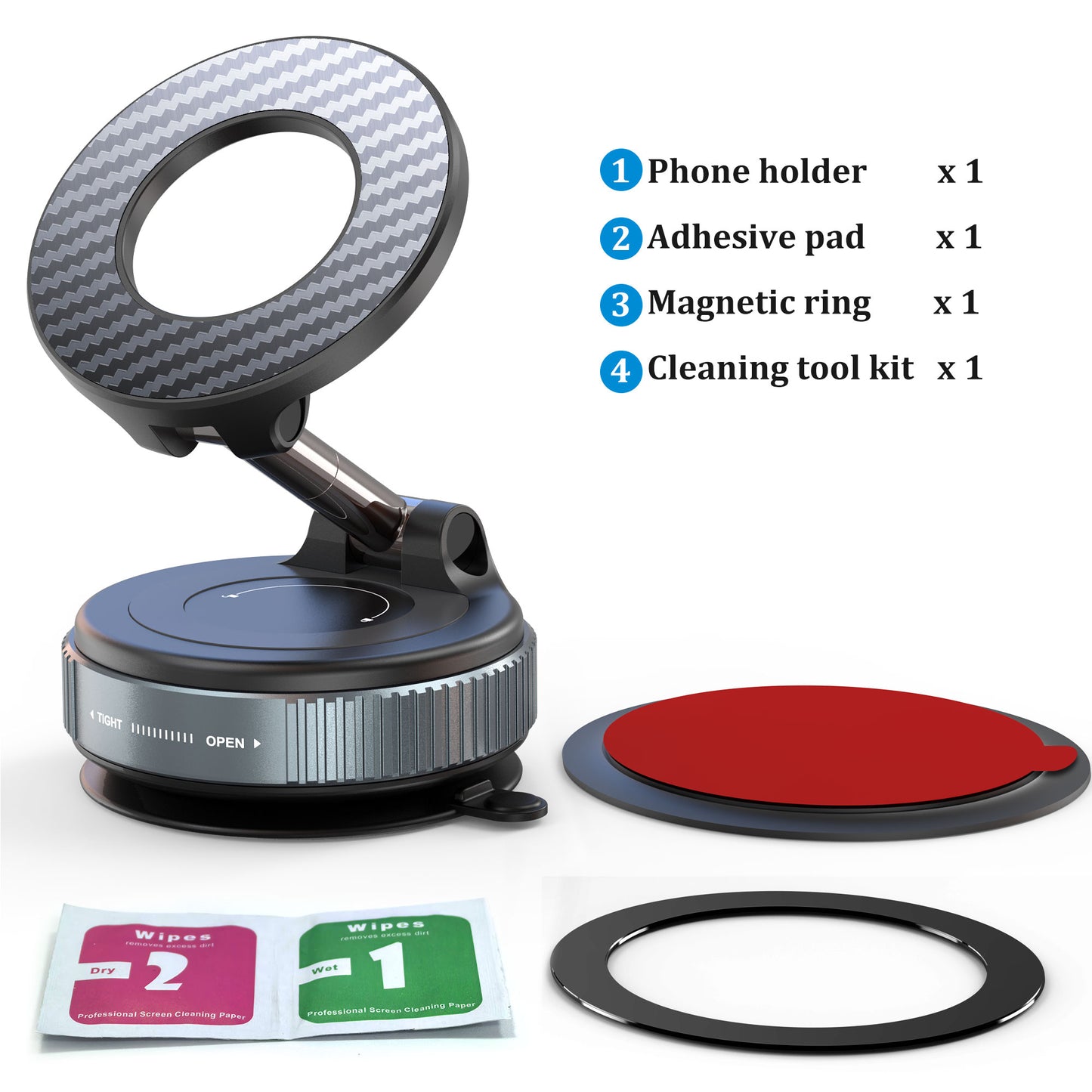Easeinstyle™ Magnetische Auto-Handyhalterung mit Vakuumsaugfunktion
