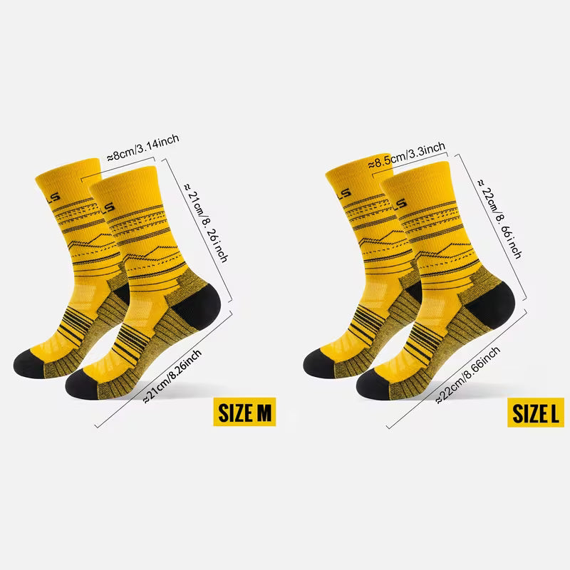 Hohe Wander- und Laufsocken für Damen und Herren, aus verdicktem Frottee, geruchshemmend und atmungsaktiv