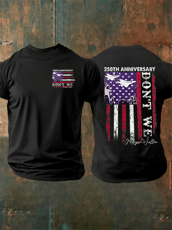 Camiseta estampada para hombre del 250 aniversario