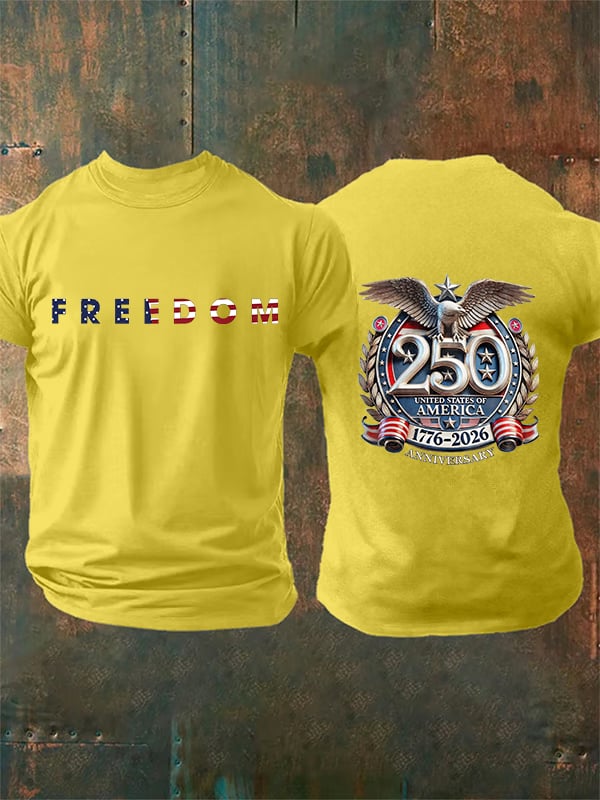 Camiseta de hombre con estampado FREEDOM