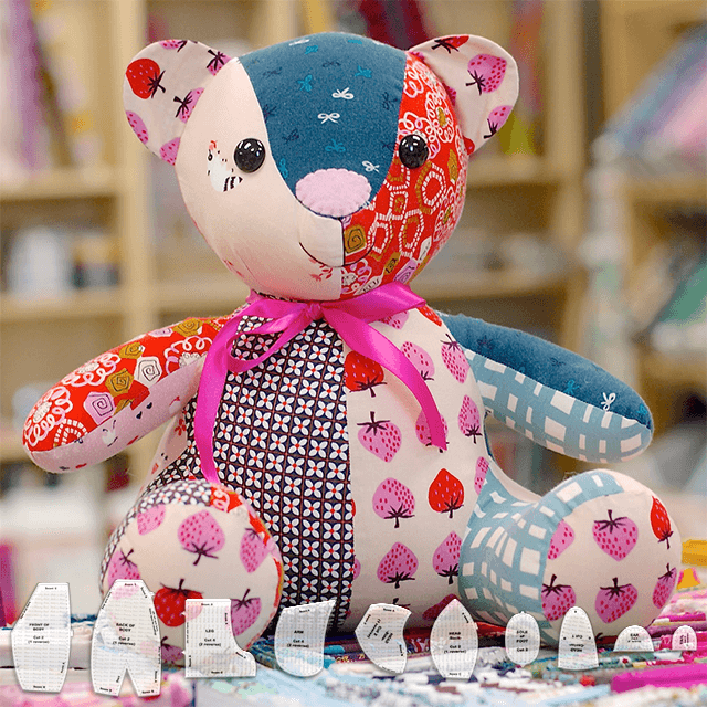 🧸Ensemble de 10 gabarits d'oursons souvenirs-Avec instructions