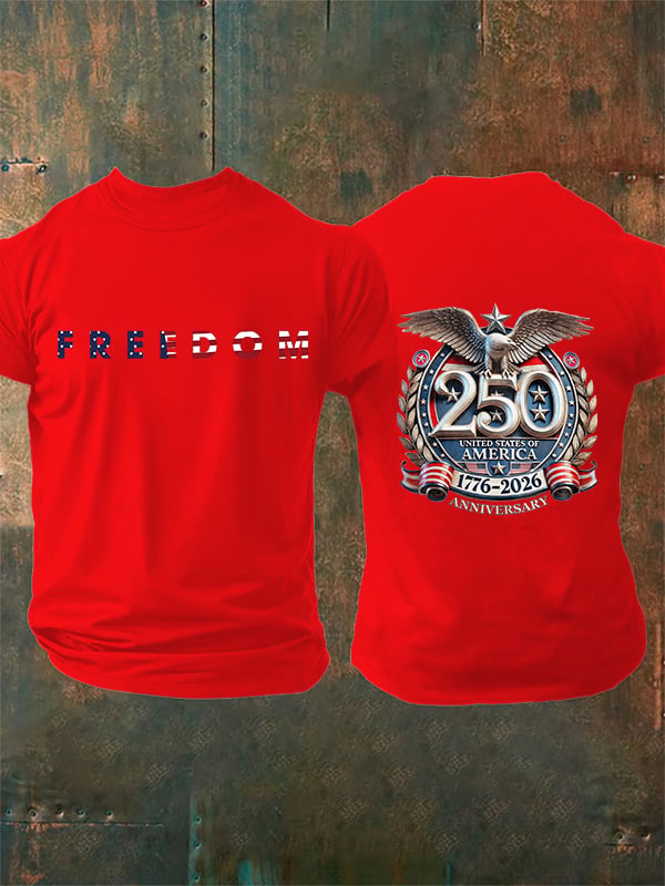 Camiseta de hombre con estampado FREEDOM
