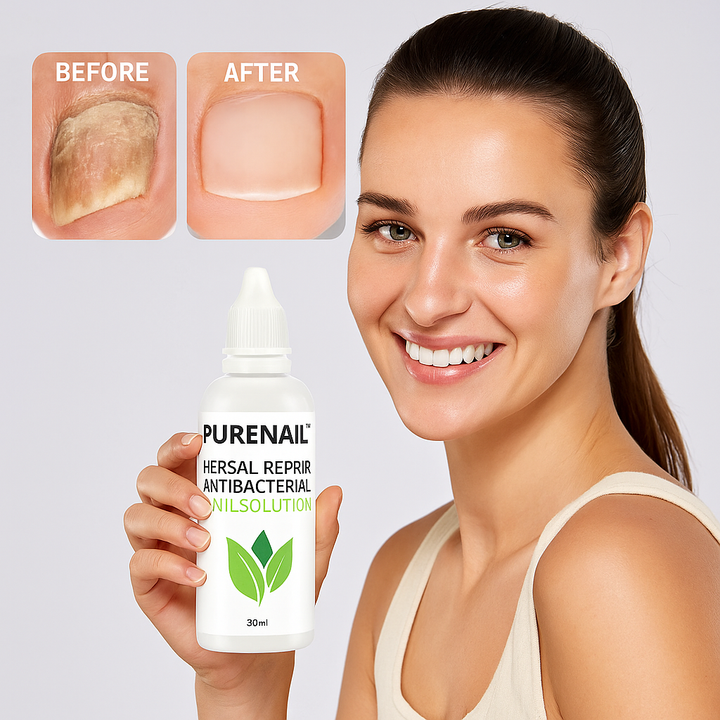 💅 PureNail™ Pflanzliche Nagelreparatur- und antibakterielle Lösung (30 ml)