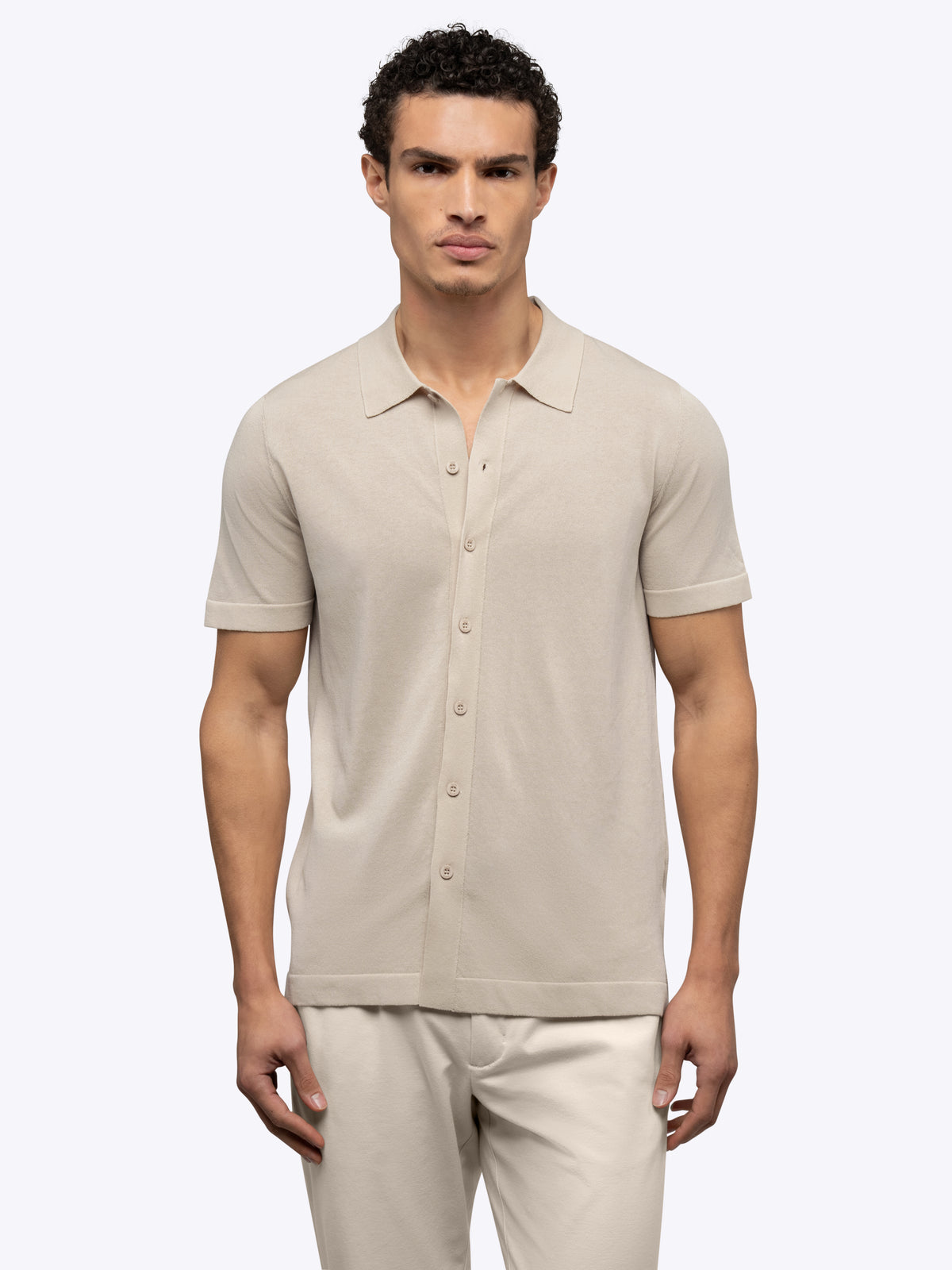 Camisa de punto abotonada Riviera