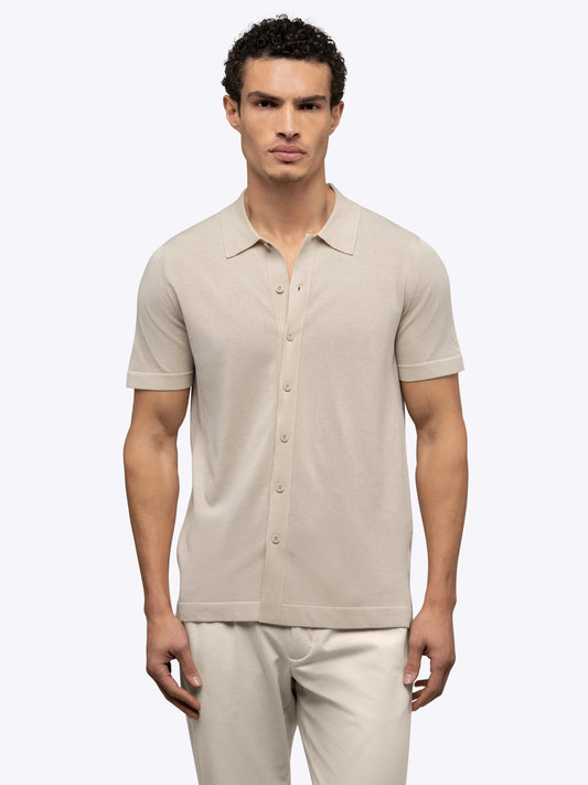 Riviera Strickbluse mit Knopfleiste