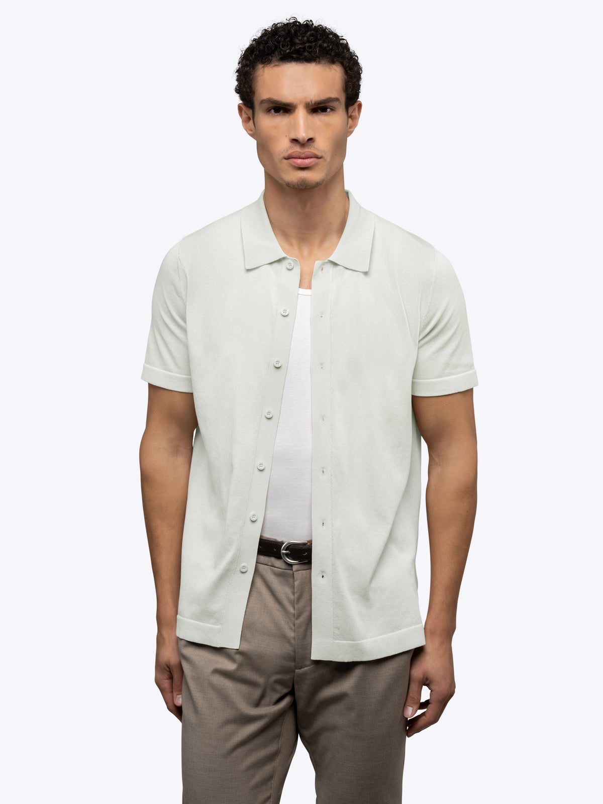 Camisa de punto abotonada Riviera
