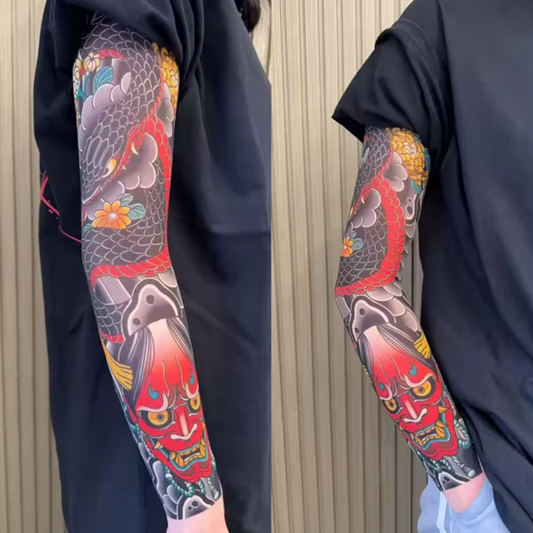 UPF50+ Unsichtbares Mesh-Tattoo-Stil