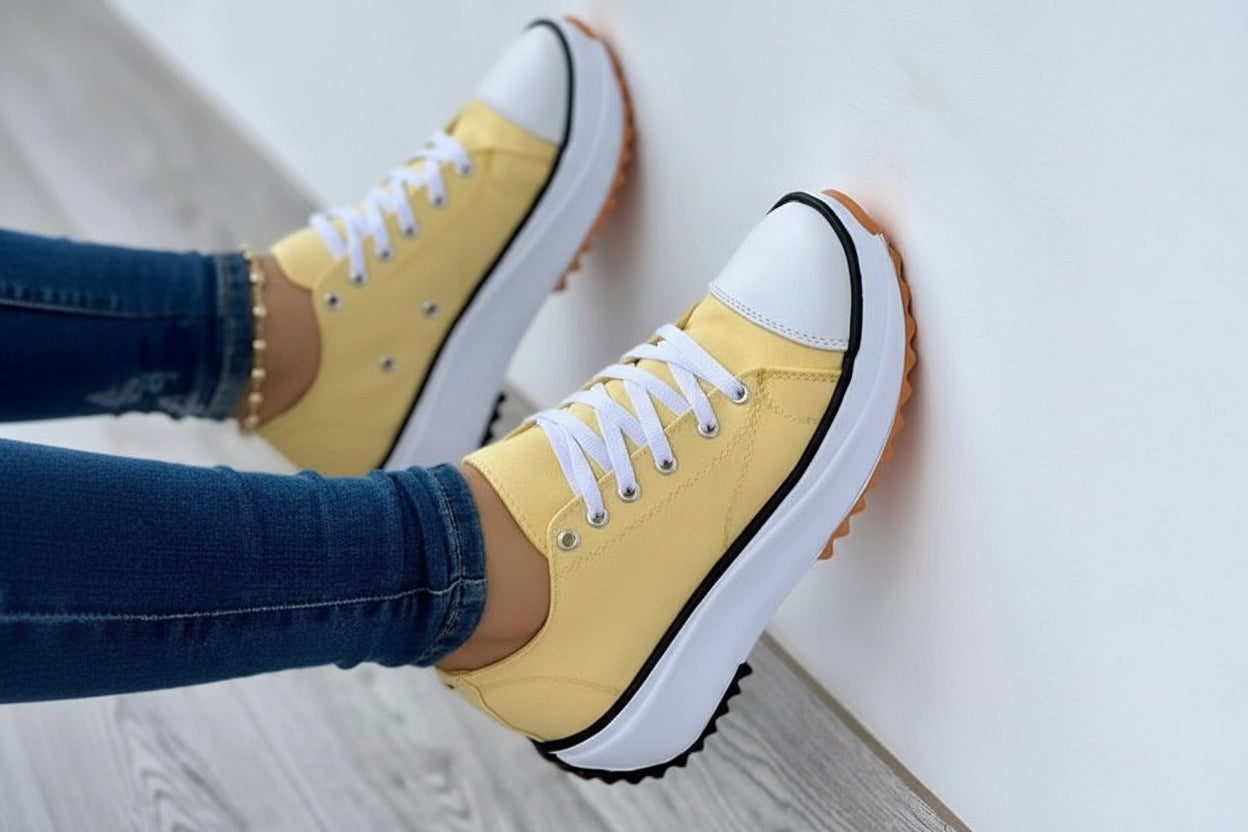 Zapatillas de lona para mujer, calzado deportivo de moda.