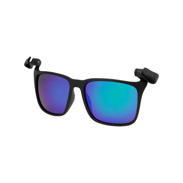Sonnenbrille mit Clip zum Befestigen an der Kappe
