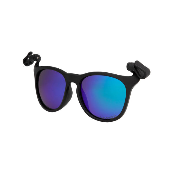 Sonnenbrille mit Clip zum Befestigen an der Kappe