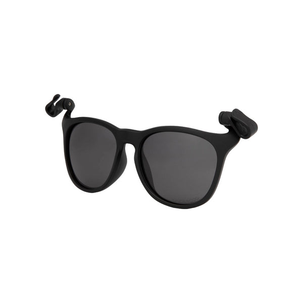 Sonnenbrille mit Clip zum Befestigen an der Kappe