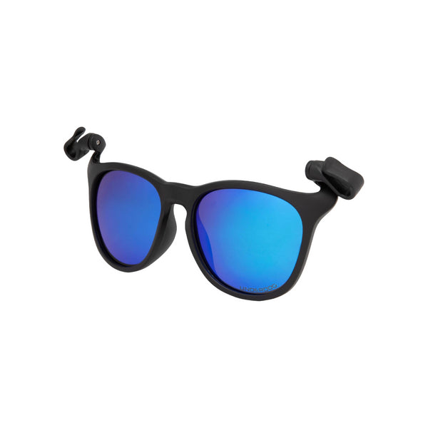 Sonnenbrille mit Clip zum Befestigen an der Kappe