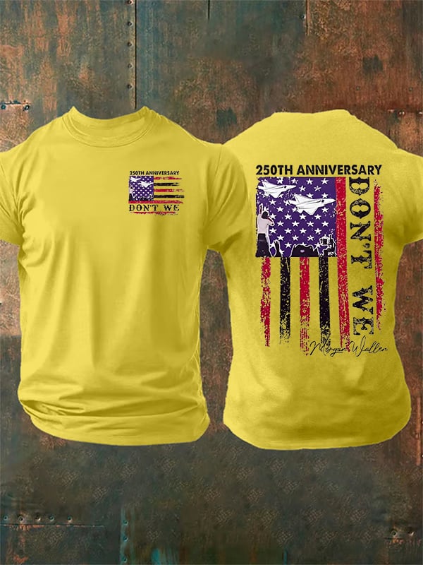 Camiseta estampada para hombre del 250 aniversario