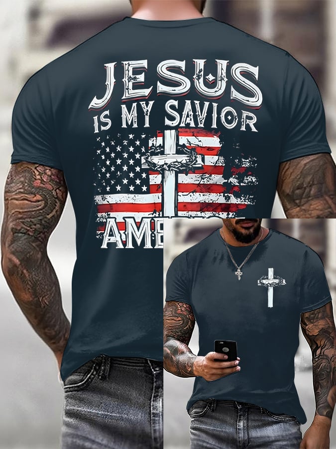 T-shirt décontracté à manches courtes pour homme