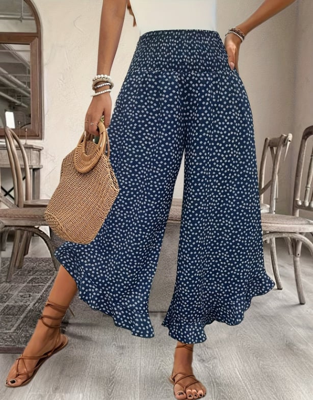 Women’s Flowy High Waist Wide-Leg Pants – Slimming, Comfy & Chic
