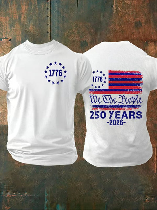 Herren-Freizeit-T-Shirt mit Aufdruck „250 Jahre“