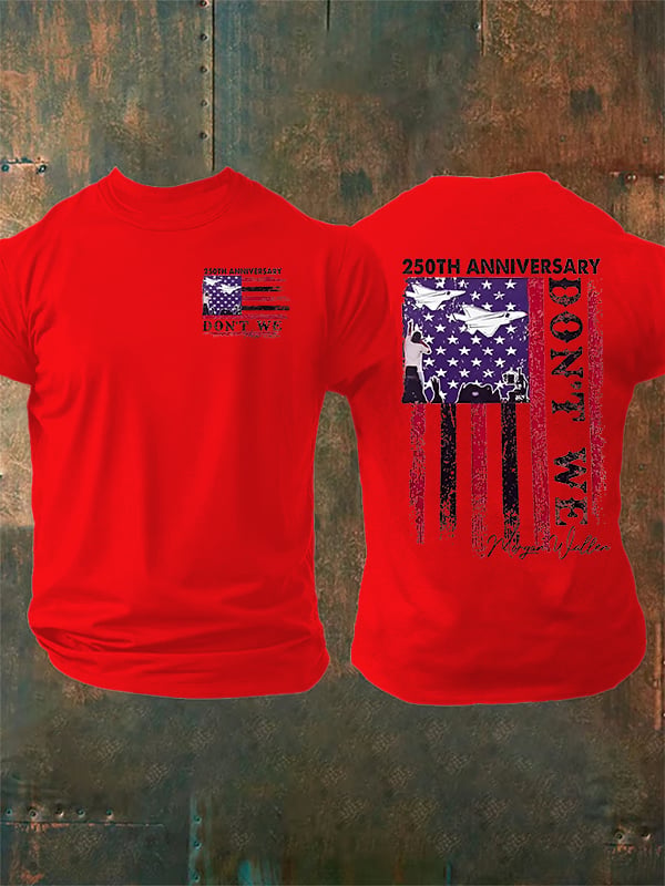 Camiseta estampada para hombre del 250 aniversario