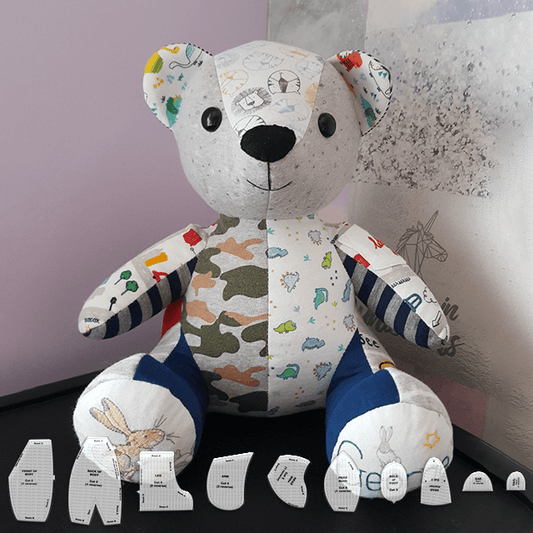 🧸Memory Bear Template Ruler Set(10 PCS) - With Instructions