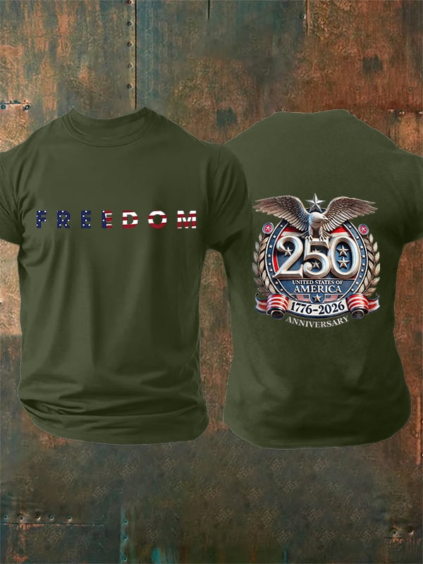 Camiseta de hombre con estampado FREEDOM