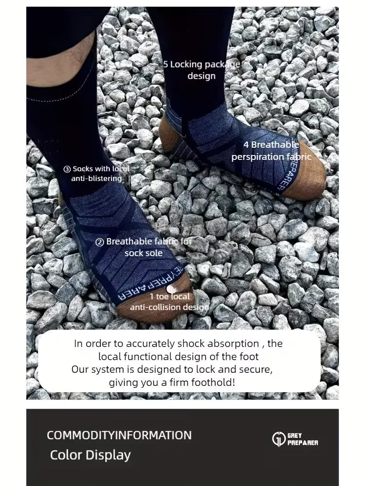Single-pack outdoor wool quick-drying and abrasion-resistant professional hiking and mountaineering socks