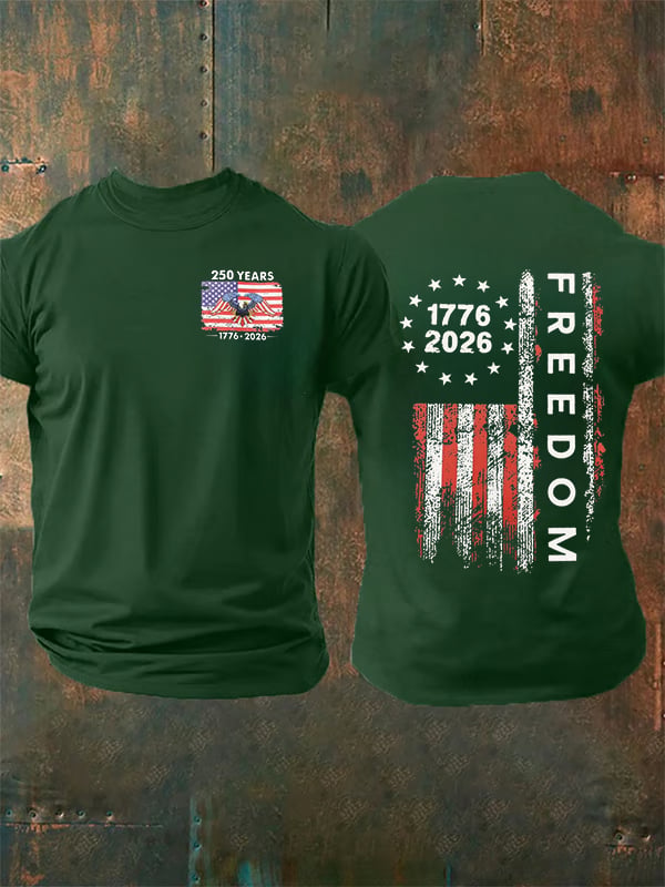 Herren-T-Shirt mit Freedom-Print