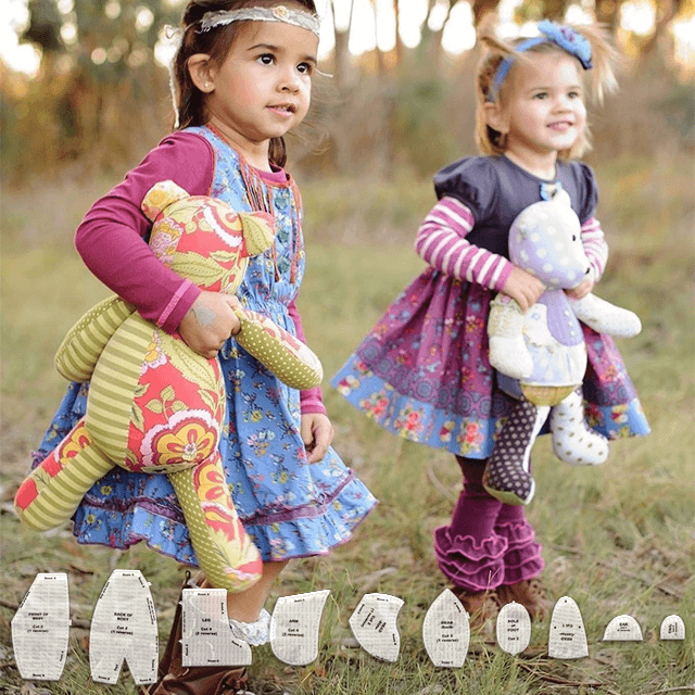 🧸Ensemble de 10 gabarits d'oursons souvenirs-Avec instructions