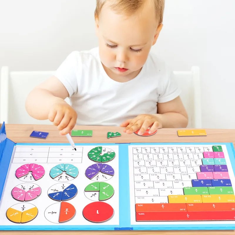 🔥Letzter Tag der Aktion: 49 % Rabatt – Montessori-Magnetbuch mit Bruchrechenpuzzle für Kinder