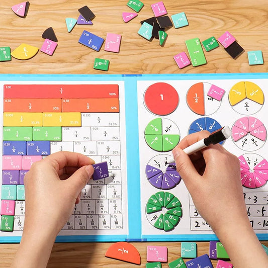 🔥Letzter Tag der Aktion: 49 % Rabatt – Montessori-Magnetbuch mit Bruchrechenpuzzle für Kinder