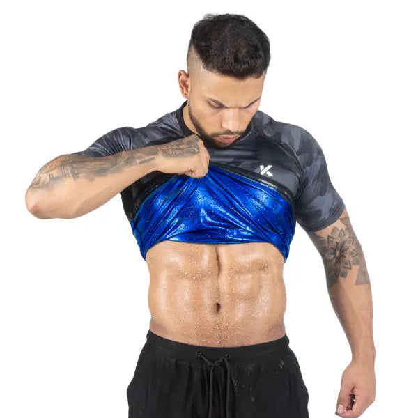 Camiseta de sauna para hombre con retención de calor