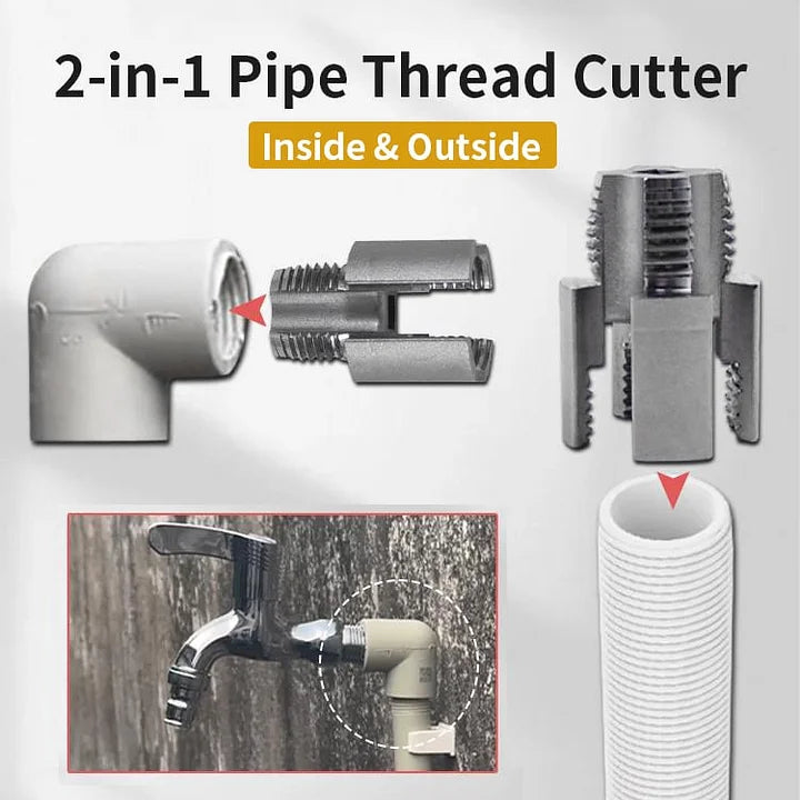 🔩💕Offre à durée limitée-Outil de filetage intégré pour tuyaux internes et externes