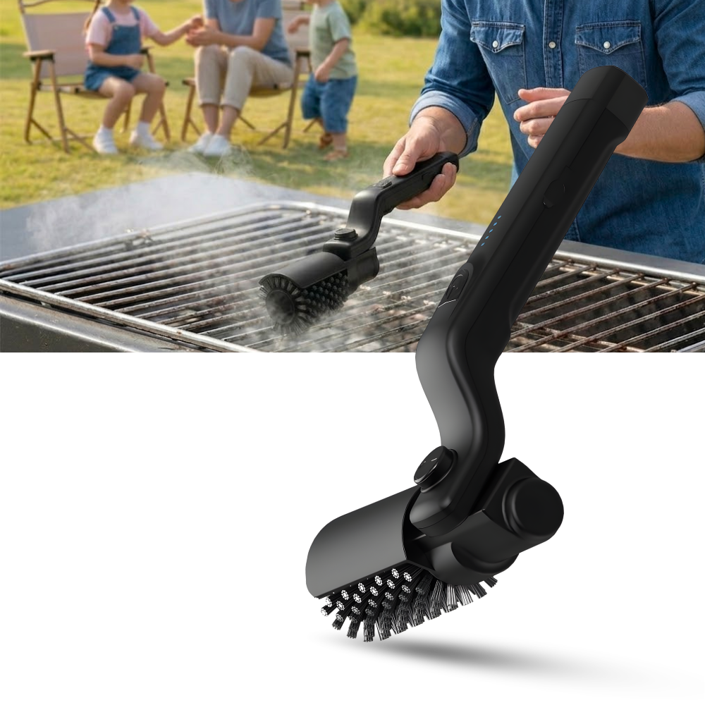 Brosse électrique à couple élevé pour barbecue