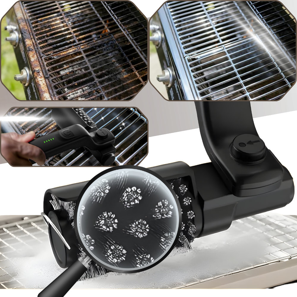 Brosse électrique à couple élevé pour barbecue