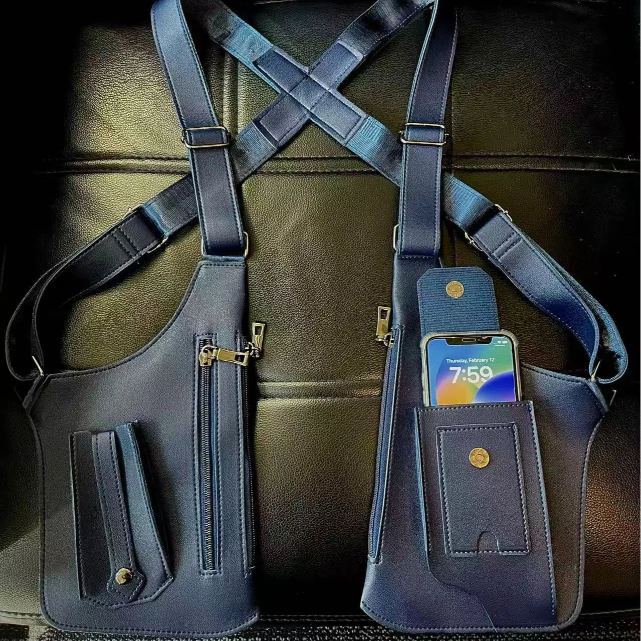 Sac bandoulière ajustable sous le bras