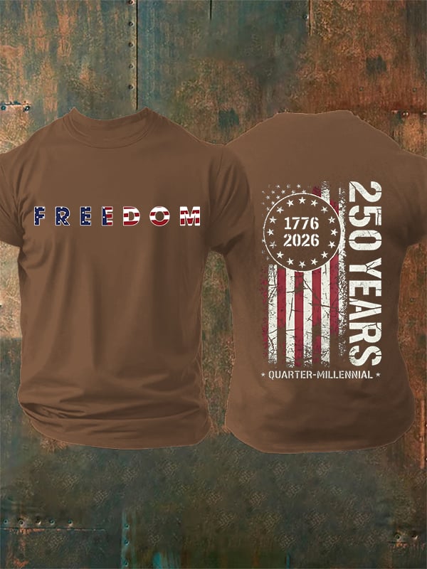 Herren-T-Shirt mit Aufdruck zum 250. Jahrestag der USA