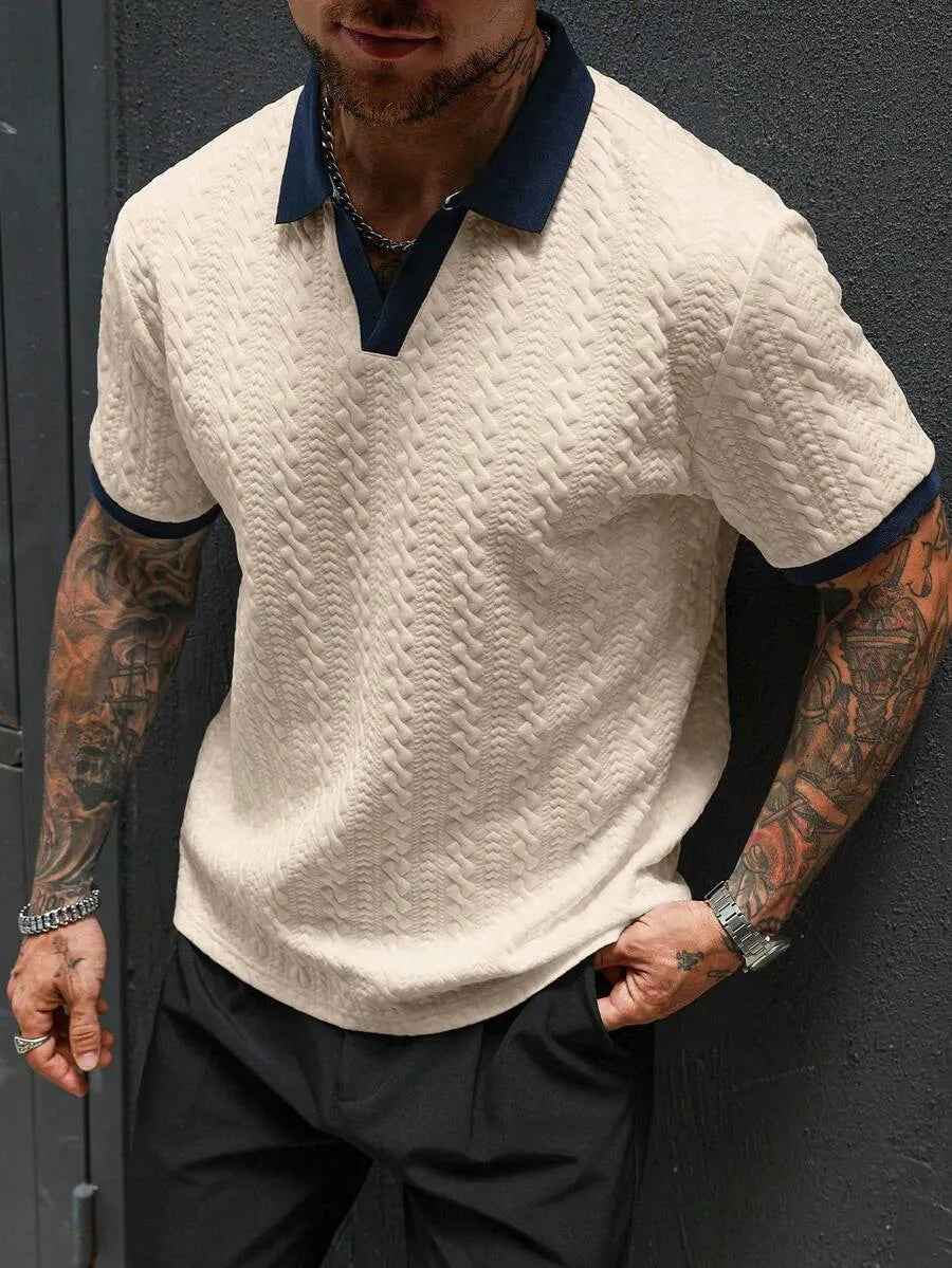 Lässiges, lockeres Kurzarm-T-Shirt für Herren