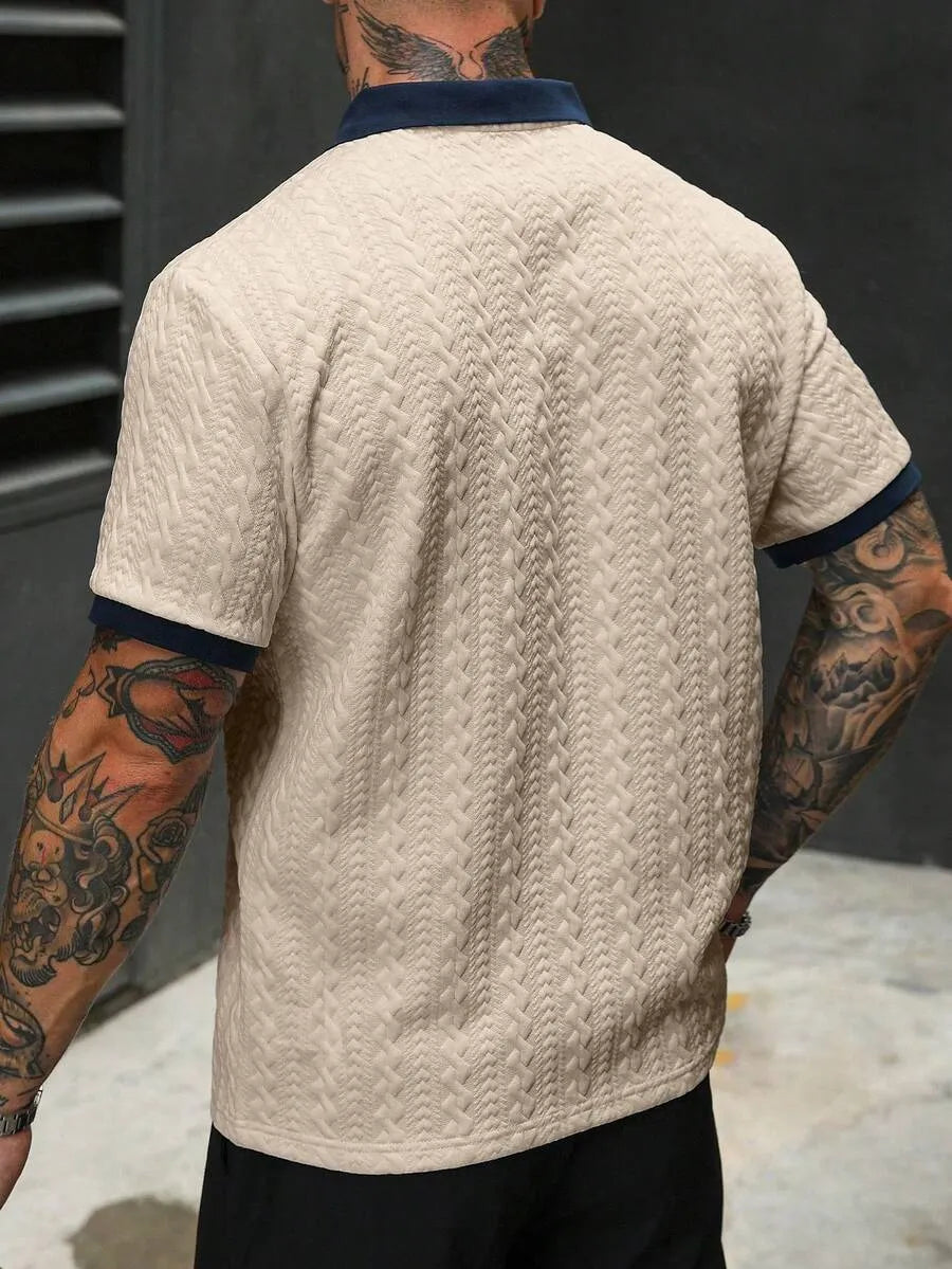 Lässiges, lockeres Kurzarm-T-Shirt für Herren