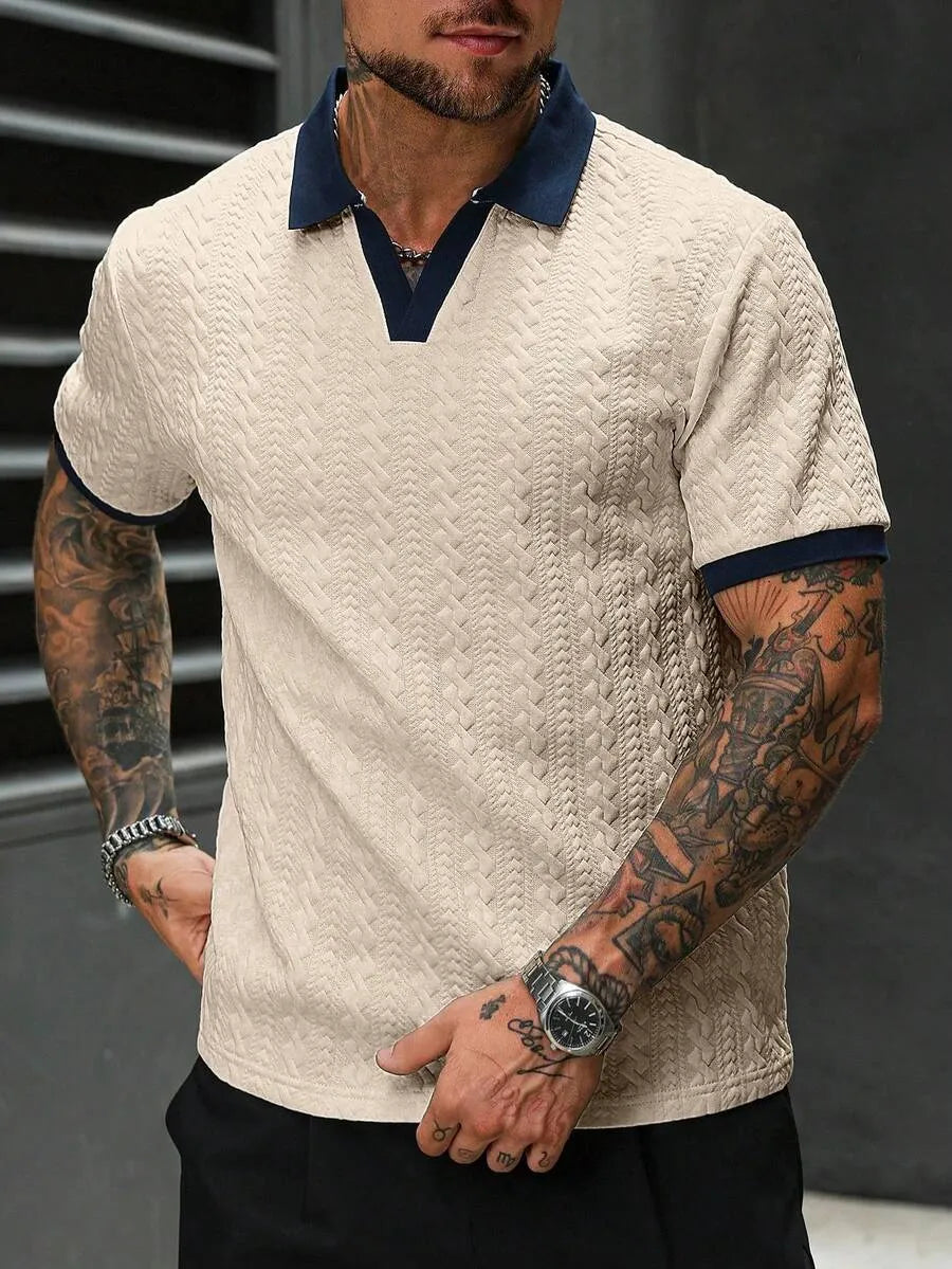Lässiges, lockeres Kurzarm-T-Shirt für Herren