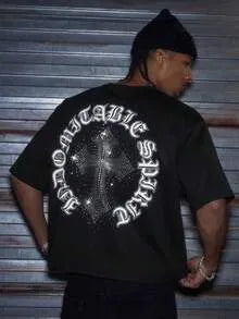 Lässiges, lockeres Kurzarm-T-Shirt für Herren